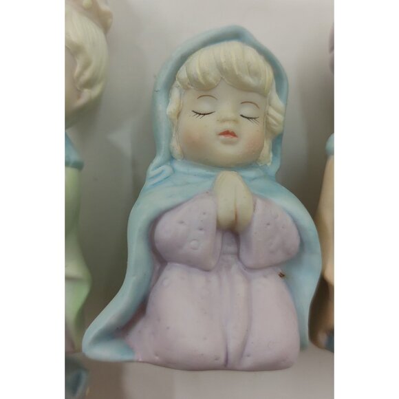 Lot of 9 Russ Berrie Bisque Mini Figurines Vintage Figurine Set Collectible - Picture 7 of 15